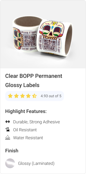 Clear BOPP Permanent Glossy