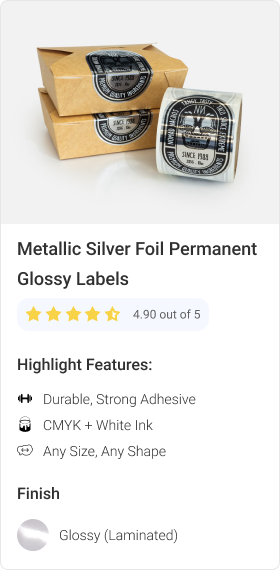 Silver Foil Permanent Metallic Silver