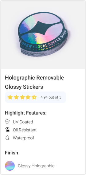Holographic Removable Glossy