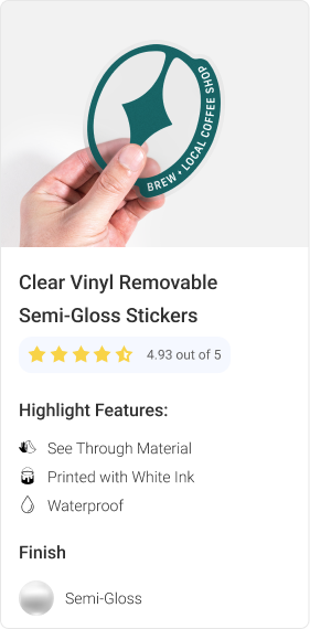 Clear Vinyl Removable Semi-Gloss