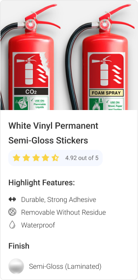 White Vinyl Permanent Semi-Gloss