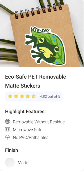 Eco-Safe PET Removable Matte