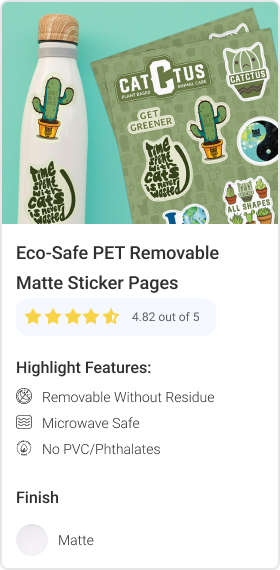 Eco-Safe PET Sticker Labels