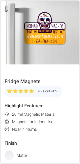 Die-Cut Fridge Magnets