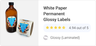 White Paper Permanent Glossy (Laminated)