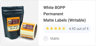 White BOPP Permanent Matte (Writeable)