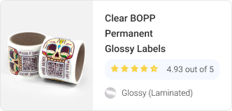 Clear BOPP Permanent Glossy