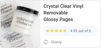 Crystal Clear Vinyl Removable Glossy