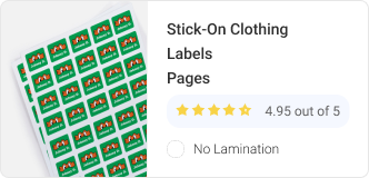 Kids Label Removable Glossy - UV Coated