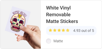 White Vinyl Removable Matte