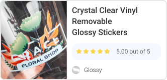 Crystal Clear Vinyl Removable Glossy