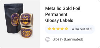 Gold Foil Permanent Shiny-Gold