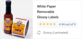 White Paper Removable Glossy (Laminated)