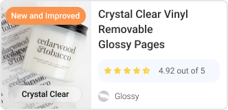 Crystal Clear Vinyl Removable Glossy