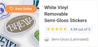 White Vinyl Removable Semi-Gloss