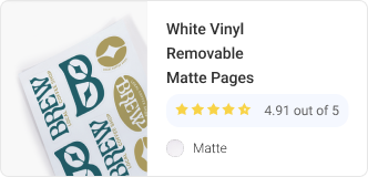 White Vinyl Removable Matte