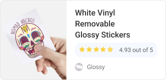 White Vinyl Removable Glossy