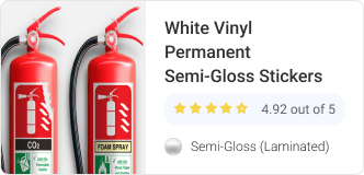 White Vinyl Permanent Semi-Gloss