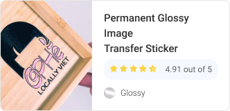 Transfer Sticker Permanent Glossy