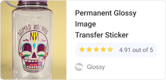 Permanent Glossy Image Transfer Sticker