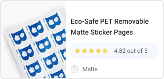 Eco-Safe PET Sticker Pages