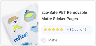 Eco-Safe PET Sticker Pages