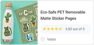 Eco-Safe PET Sticker Labels